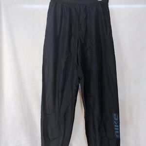 Vtg Y2K Nike Track Pants Mens Medium Navy Blue Relaxed Parachute Logo Elastic J